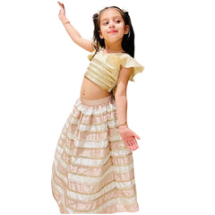 Gold Waves Festive for Girls