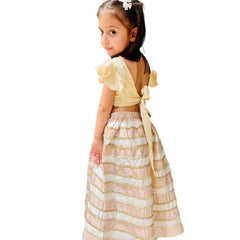 Gold Waves Festive for Girls