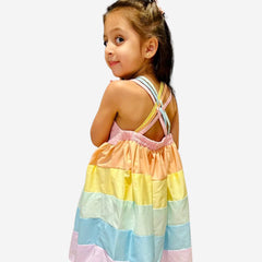 Rainbow Dress for Toddlers and Girls