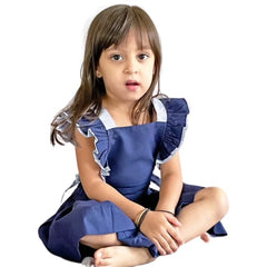 Pinafore Frill Dress for Girls