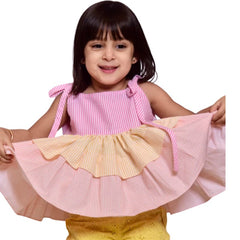 Layered Frill Top for Girls