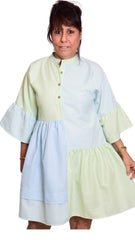 Block Shirt Dress for Woman