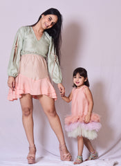 Unicorn Scrunch Dress for Toddler and Girls